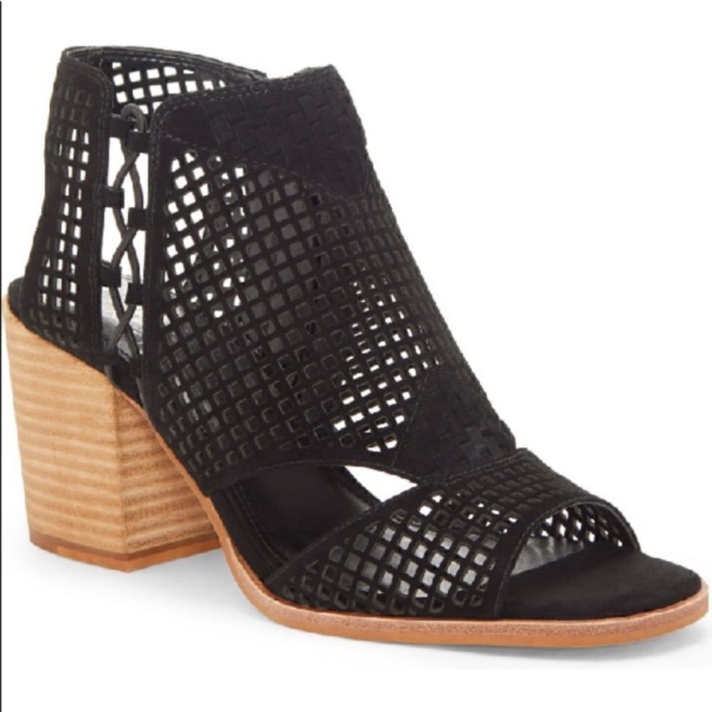 Vince Camuto Kampbell Open Toe Mesh Bootie Size 9